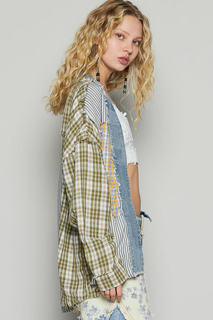 Patched Cardigan