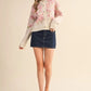 Pink Flower Cardi