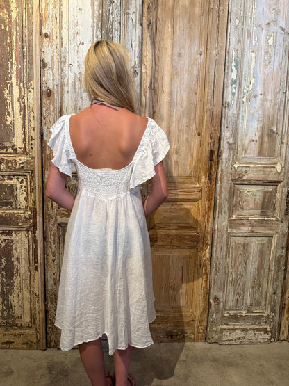Flutter Linen Dress