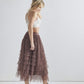Sized Ruffled Tulle Skirt-9912