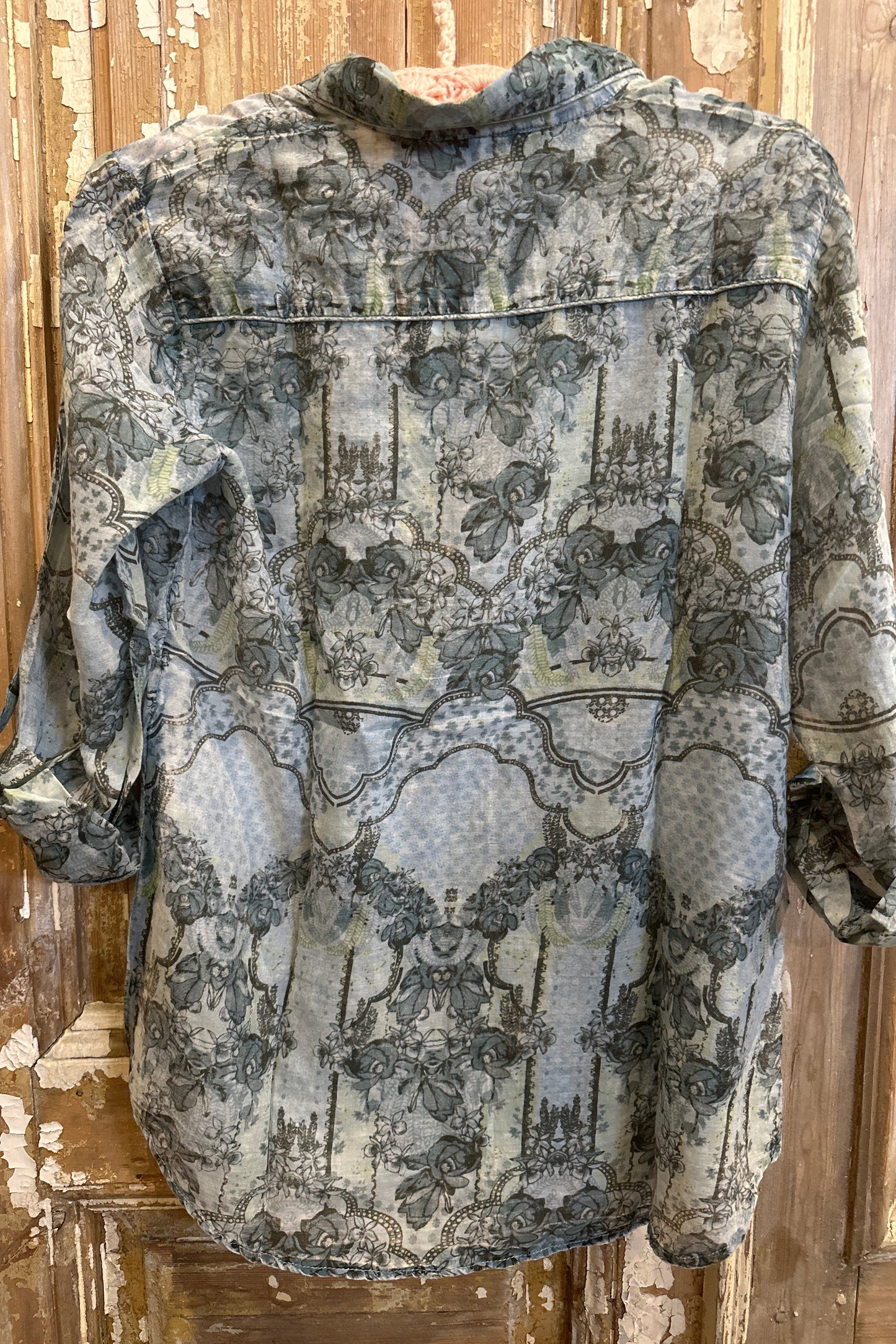 Embroidered Collared Blouse
