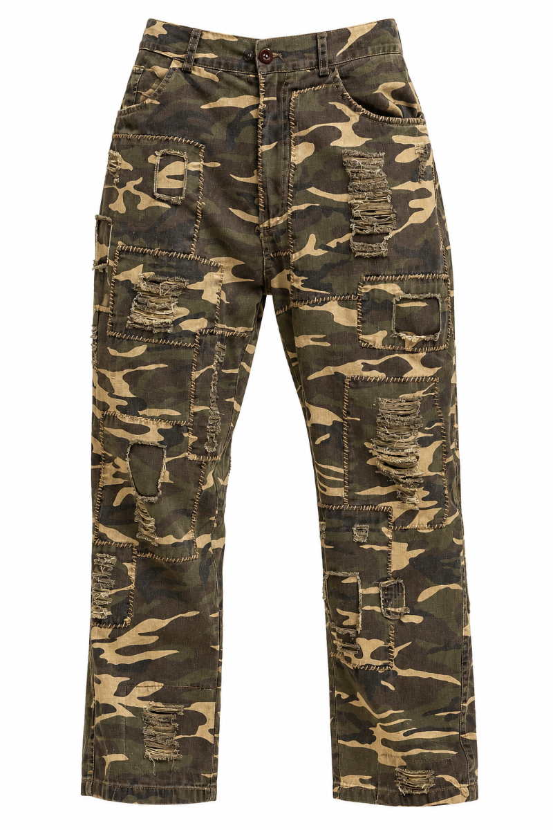 Patched Camo Pants
