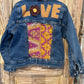 Love Kantha Back Kids Denim Jackets