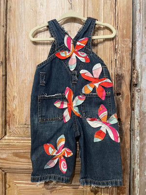 3-6m Baby Groovy Flowers Overalls