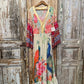 Peacock Paradise Maxi Dress