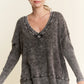 V Melange Sweater