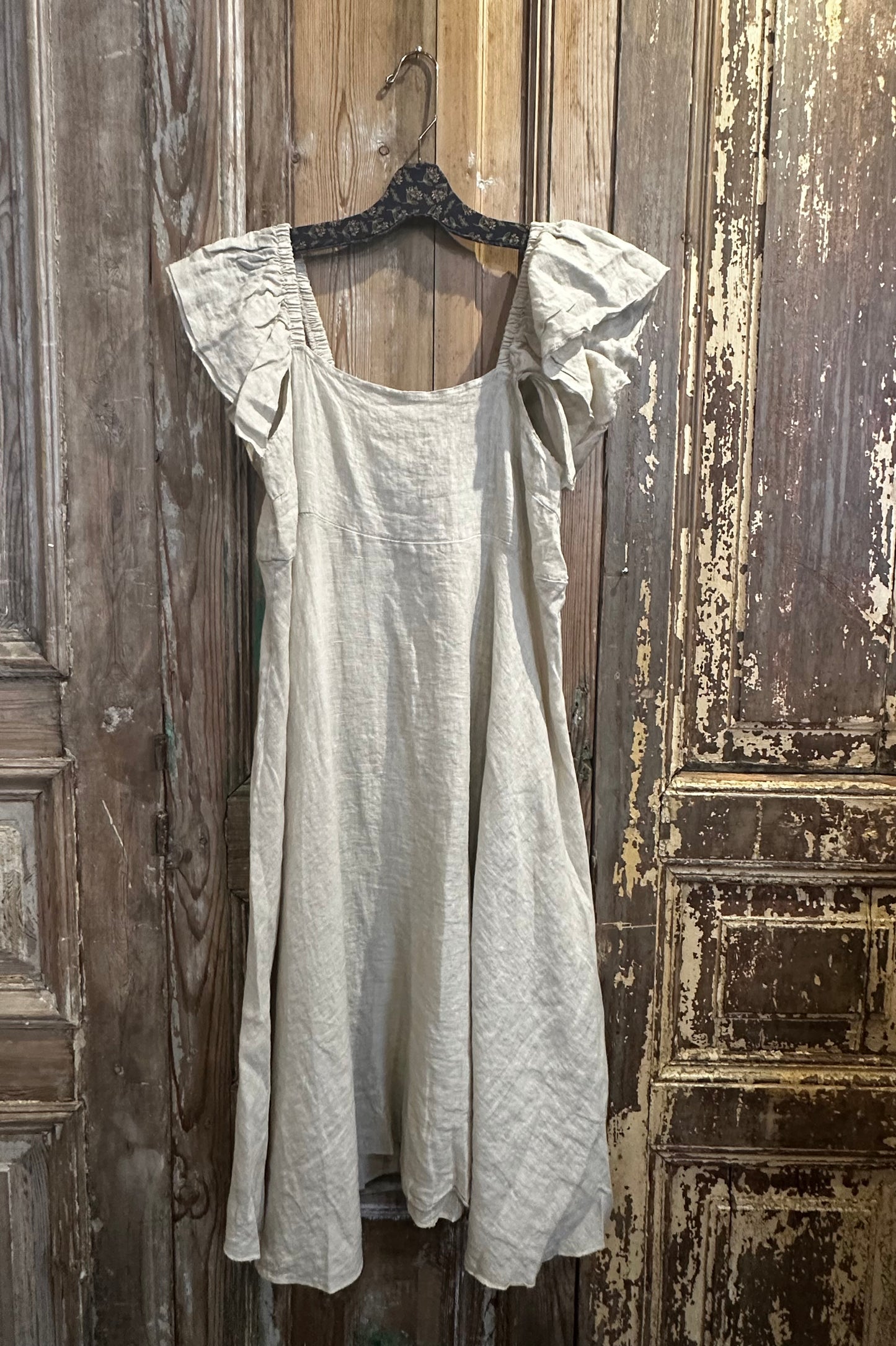 Flutter Linen Dress
