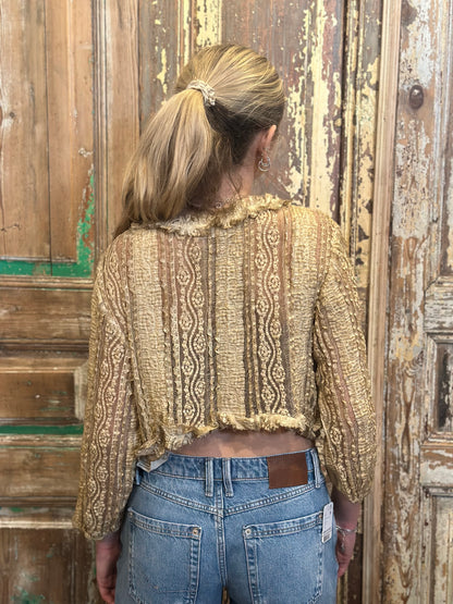 Ruffle Neck Jacket
