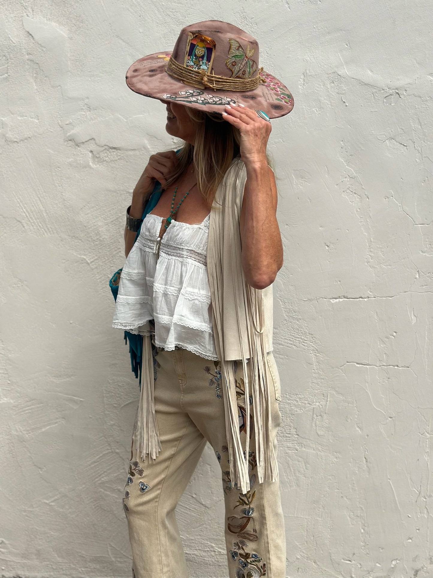 Suede Fringe Vest