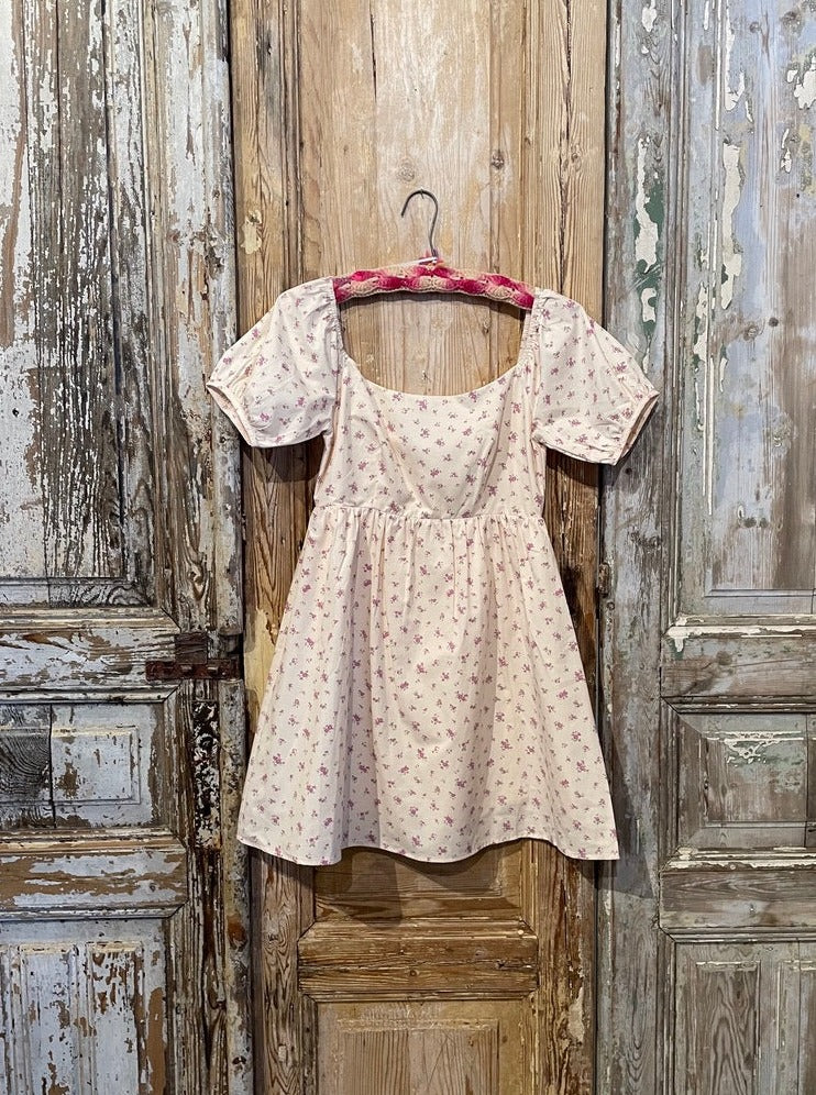 floral babydoll mini dress Hemant And Nandita Aahi Black Floral Babydoll Mini Dress