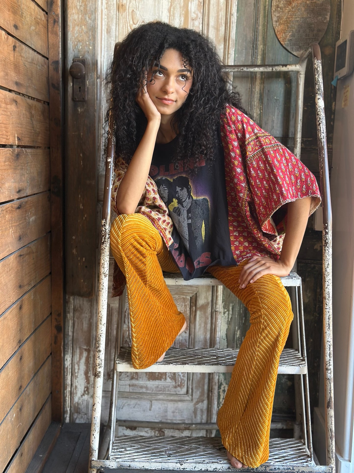 S/M Up Cycled Kantha Poncho
