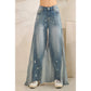 Bleached Wide Leg Jeans