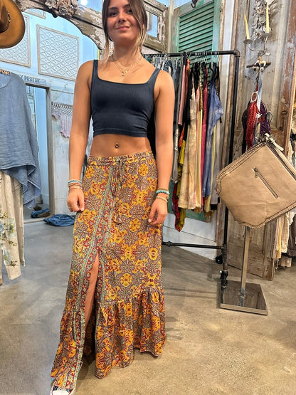 Boho Slit Skirt