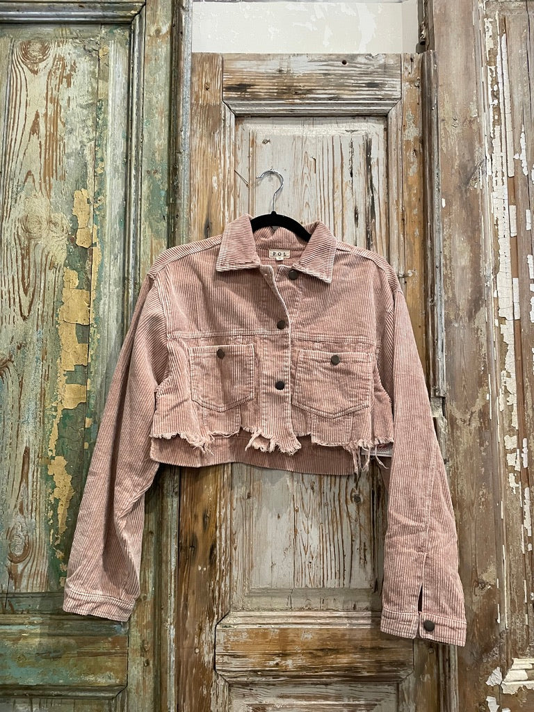 Cropped Corduroy Jacket