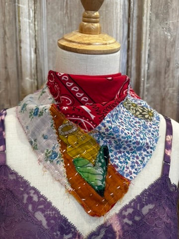 Up Cycled Kantha Bandanas