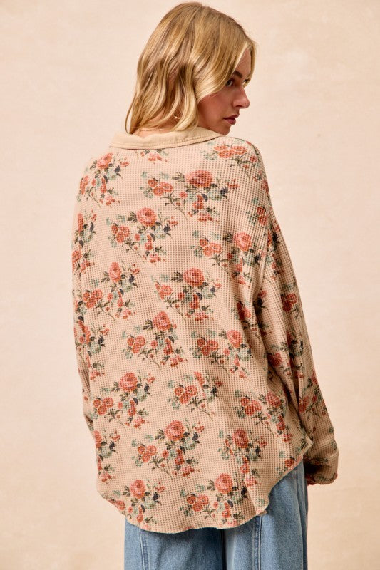Floral Thermal Shacket