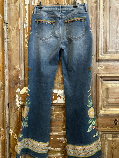 Hippie Floral Jeans