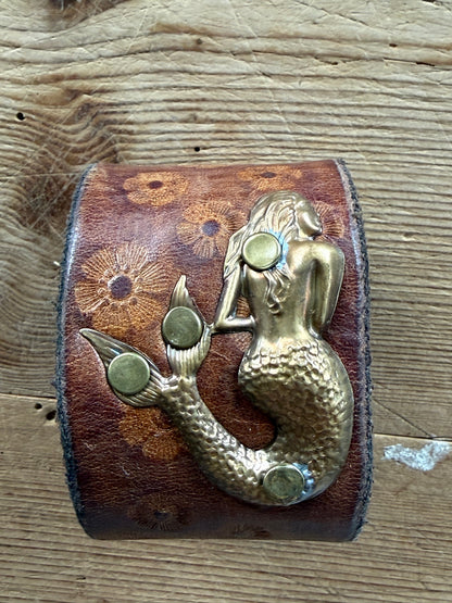 Brown Leather Cuffs