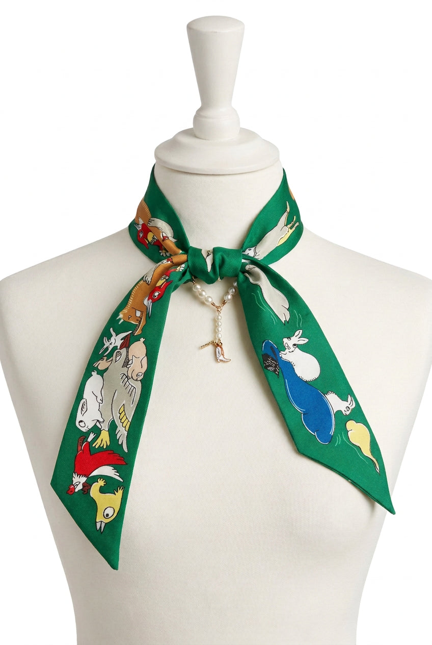 Colorful Animal Twilly with Charms