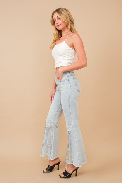 Sequins Fringe Flare