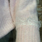 Pink Lace Neck Sweater