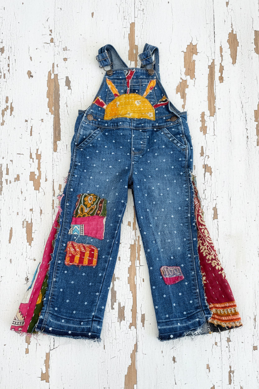 Size 2T Sun Bell Bottom Overalls