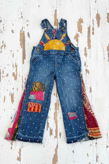 Size 2T Sun Bell Bottom Overalls