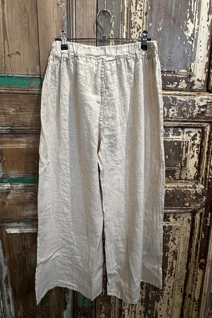 Side Slit Linen Pants