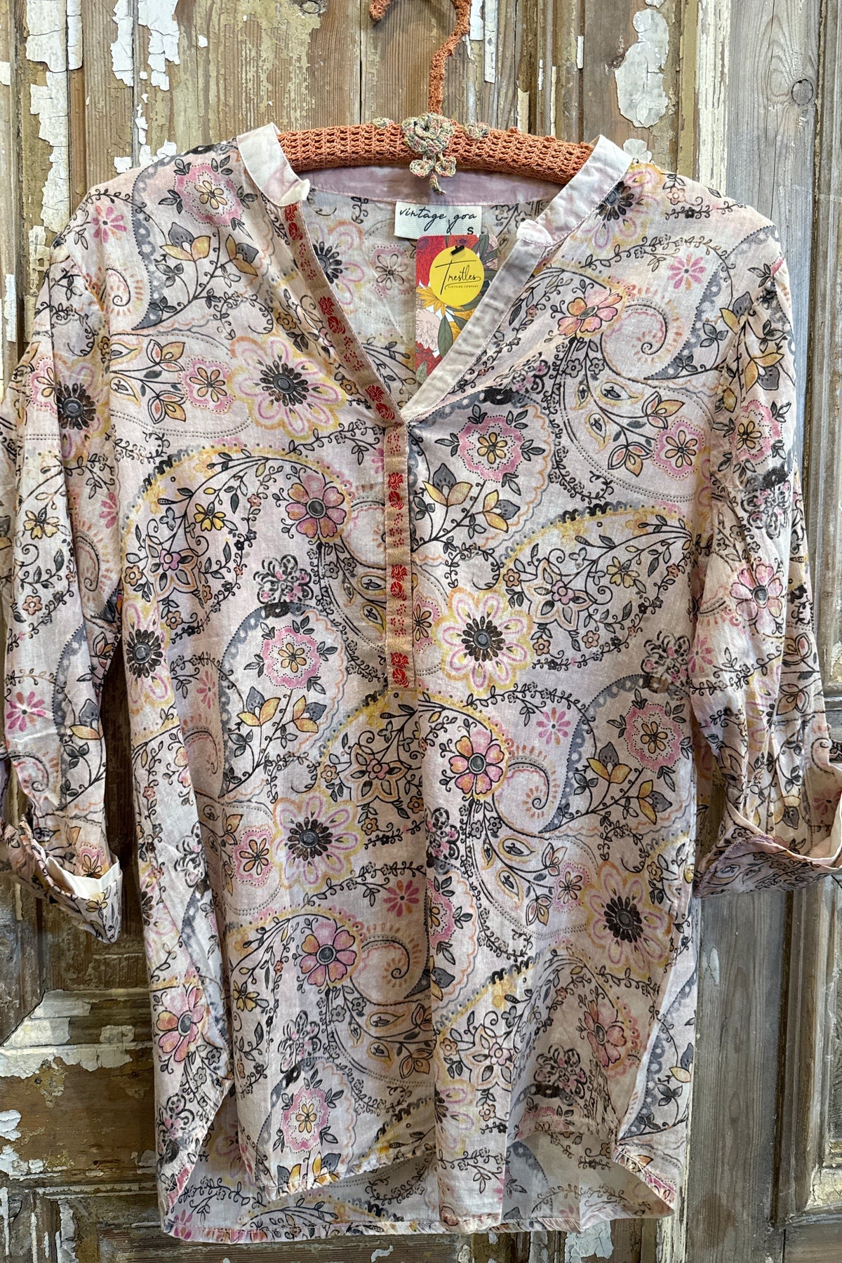 1/4 Front Ribbon Blouse