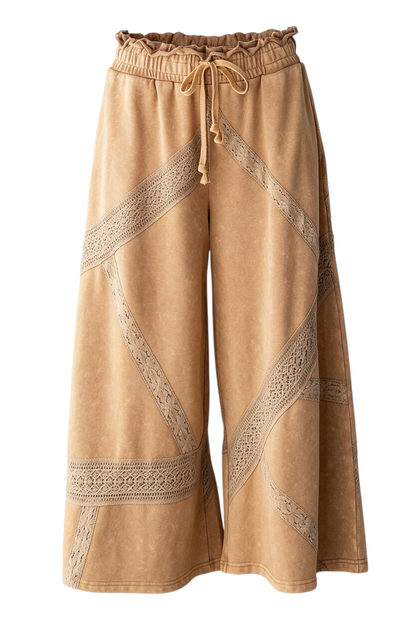 Lace Trim Pants