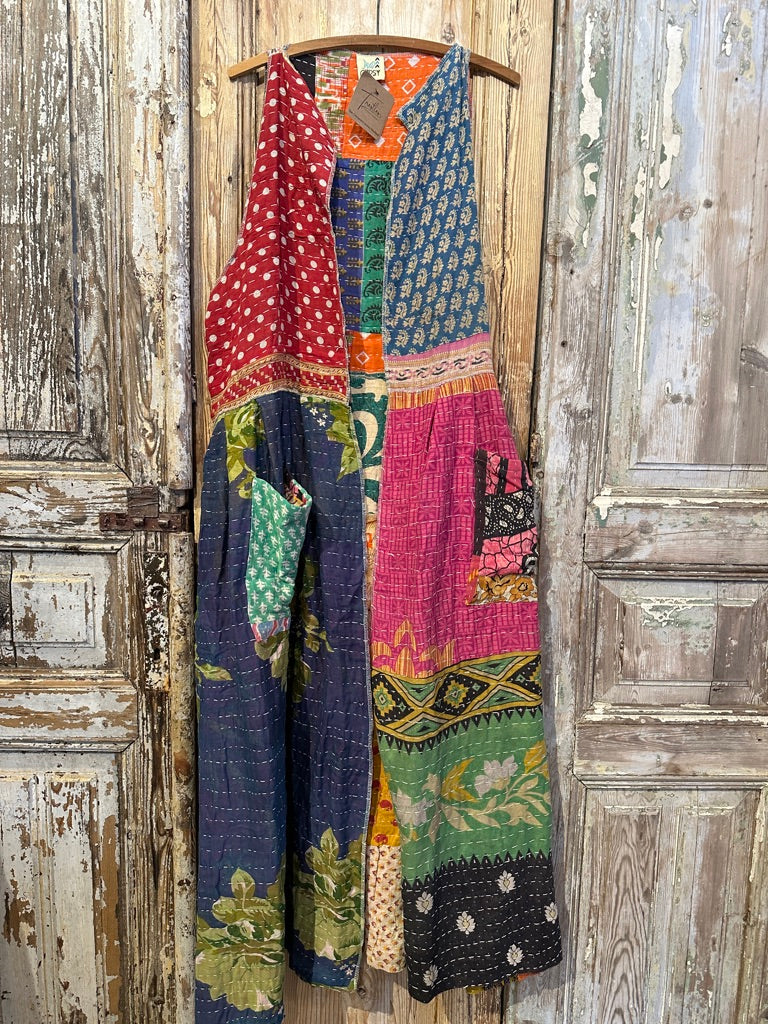 Kantha Sunrise Vest Duster