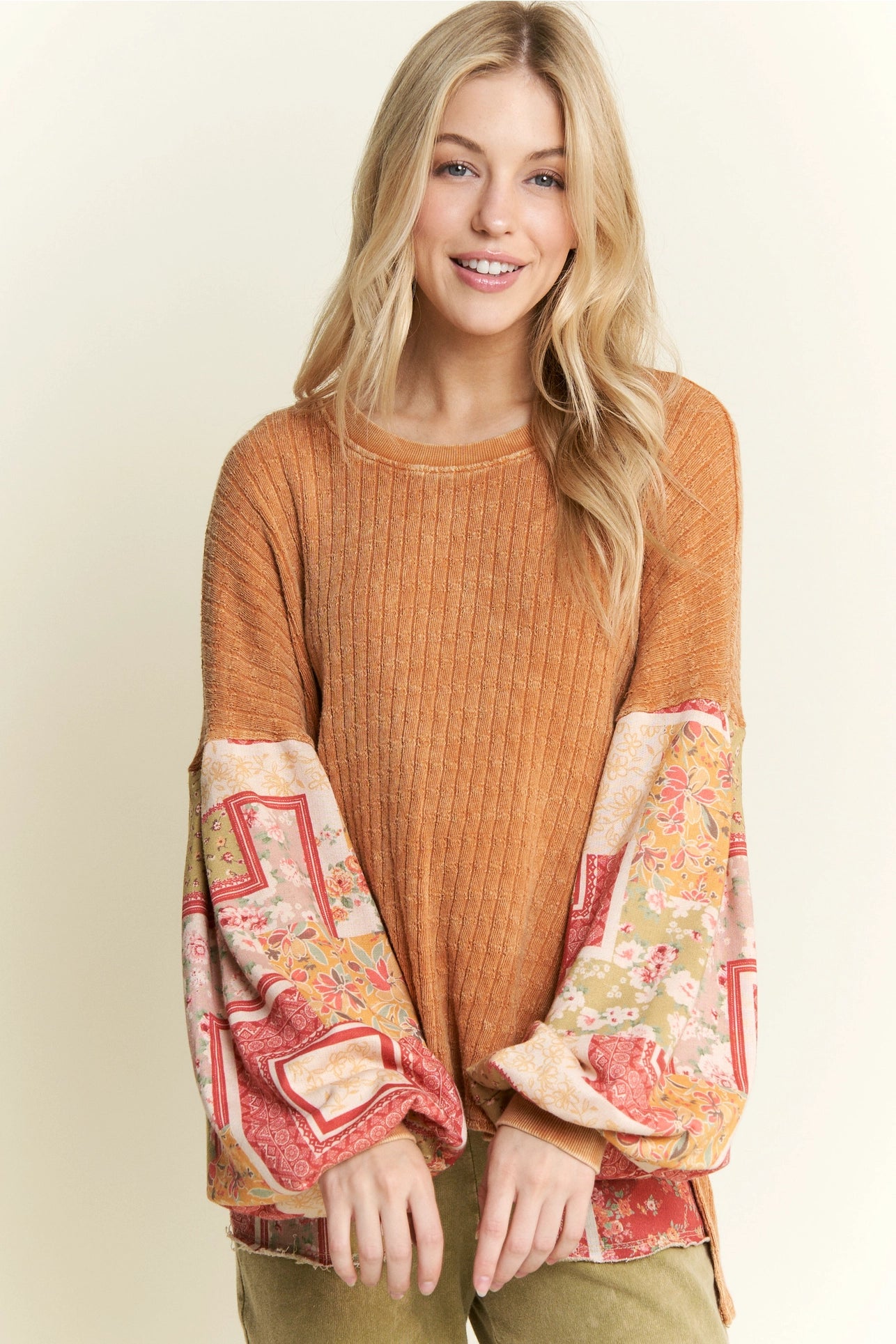 Bandana Sleeve Sweater