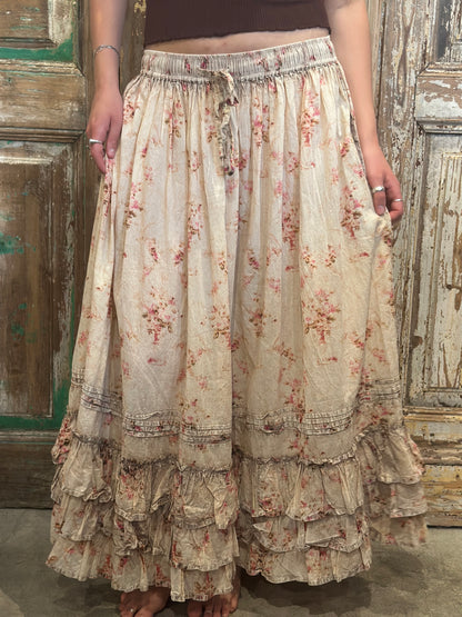 Floral Ruffle Midi