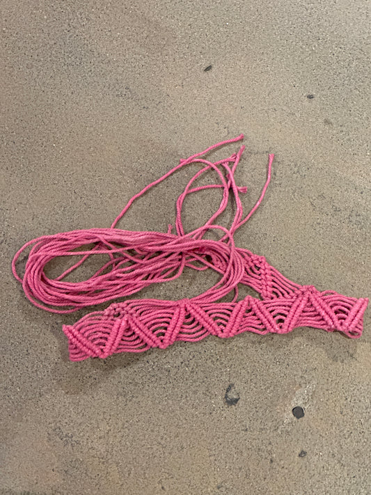 Dyed Macrame Belt-9977