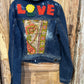 Love Kantha Back Kids Denim Jackets