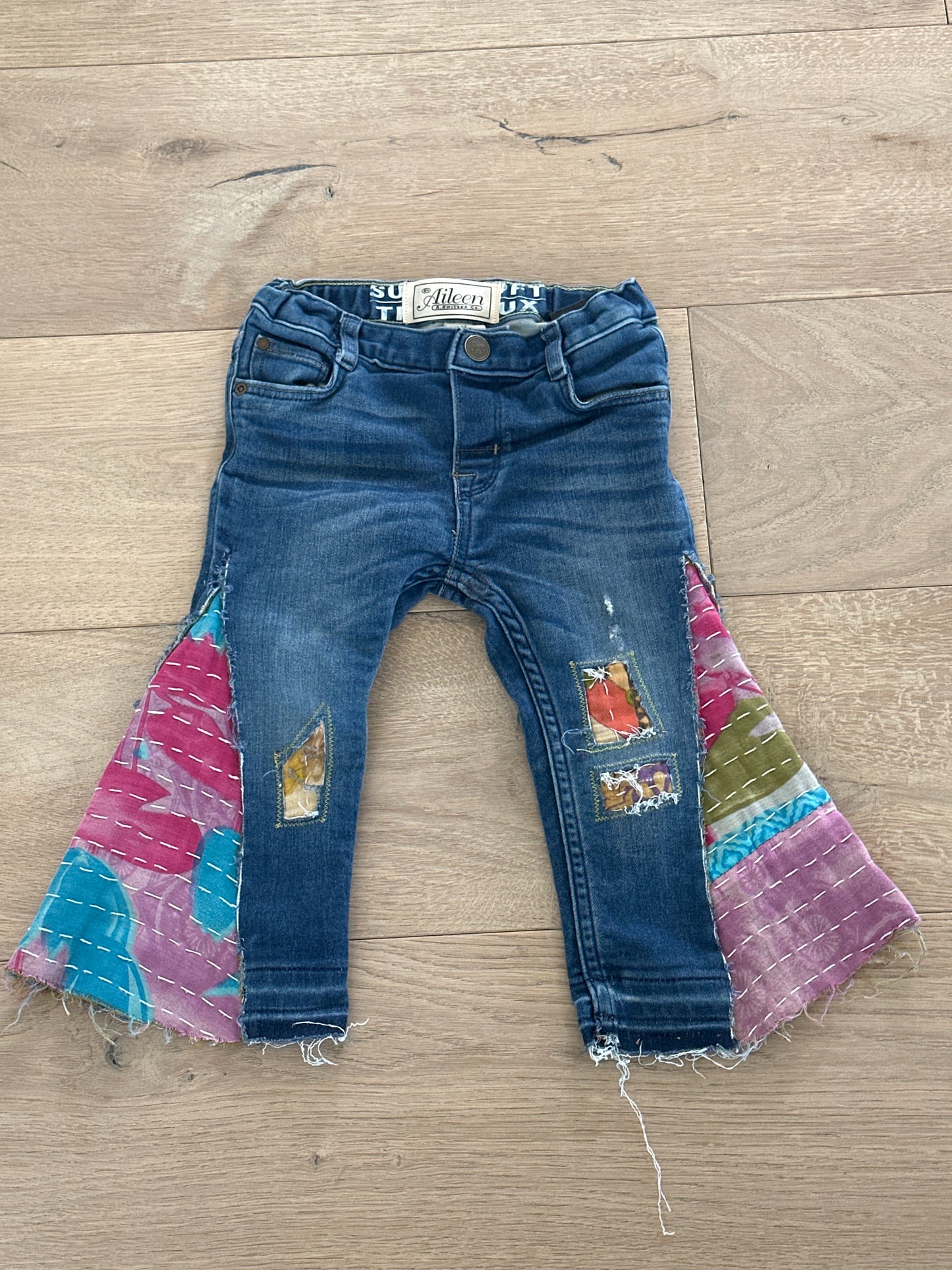 12-18m Up Cycled Kids Bell Bottoms