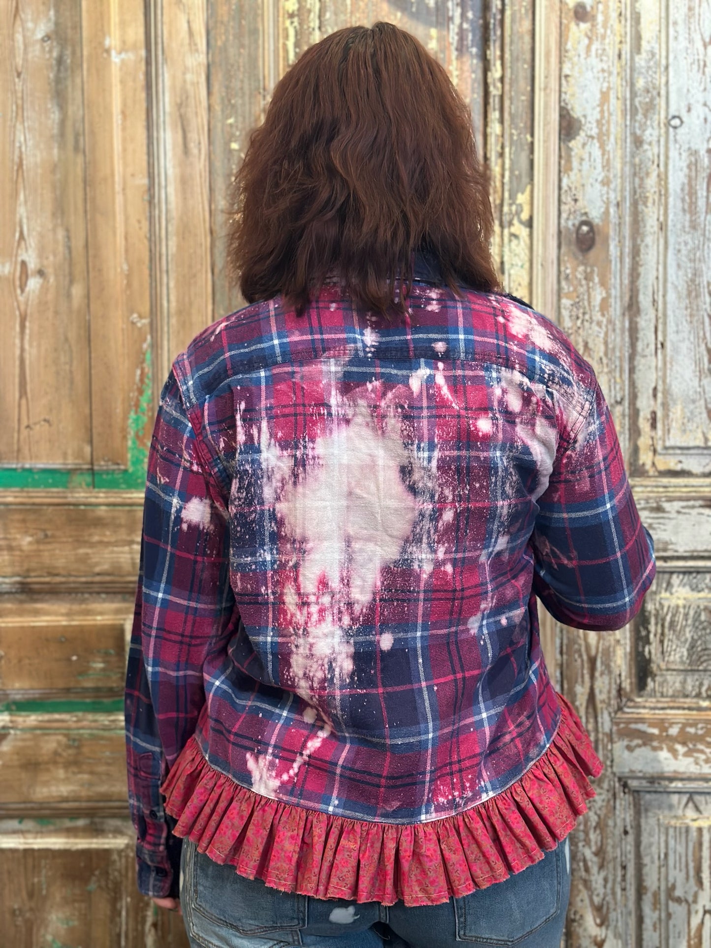 Large Ruffled Flannel