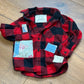 Red Quilted Heart Kids Flannel