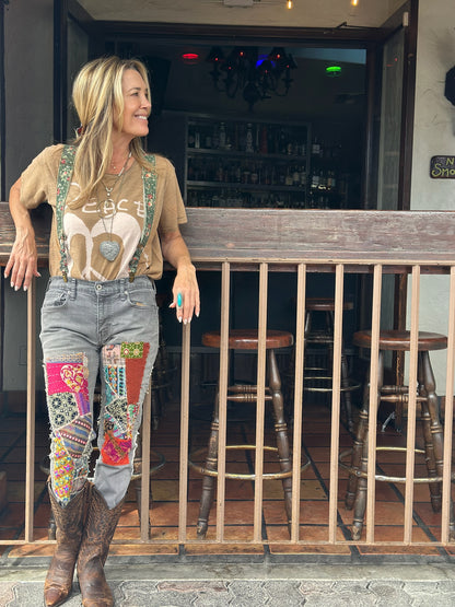 Quilted Gypsy Suspenders