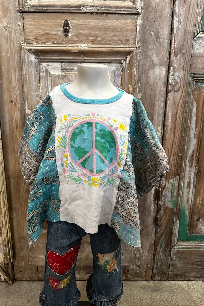 2T Peace World Poncho