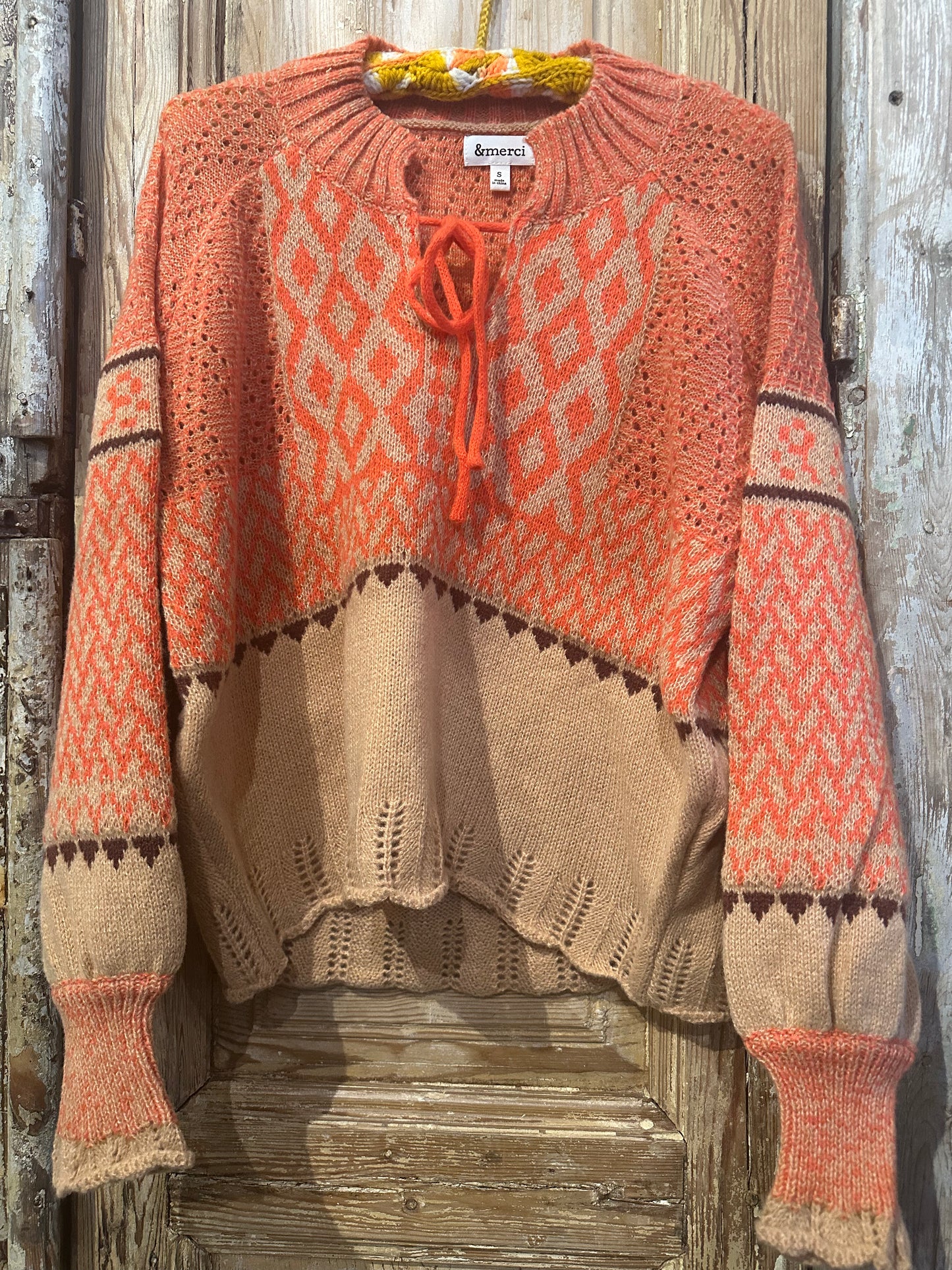 Orange Hippie Sweater