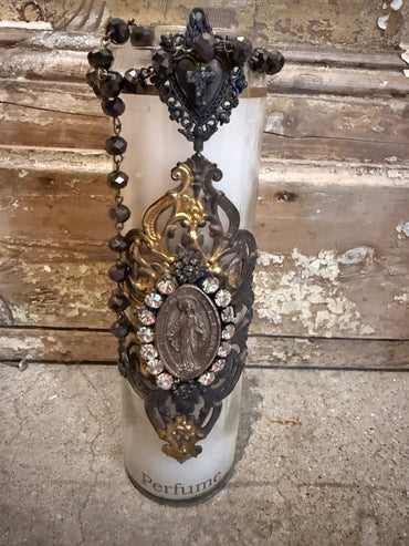 Ornate Glass Vintage Candles