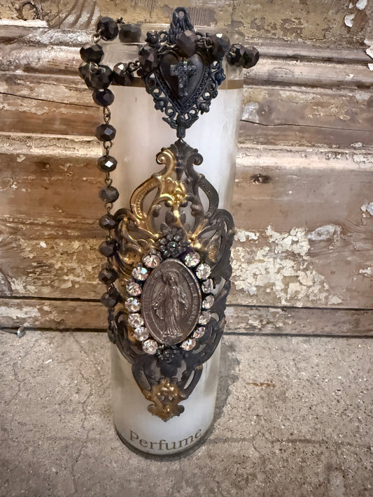 Ornate Glass Vintage Candles