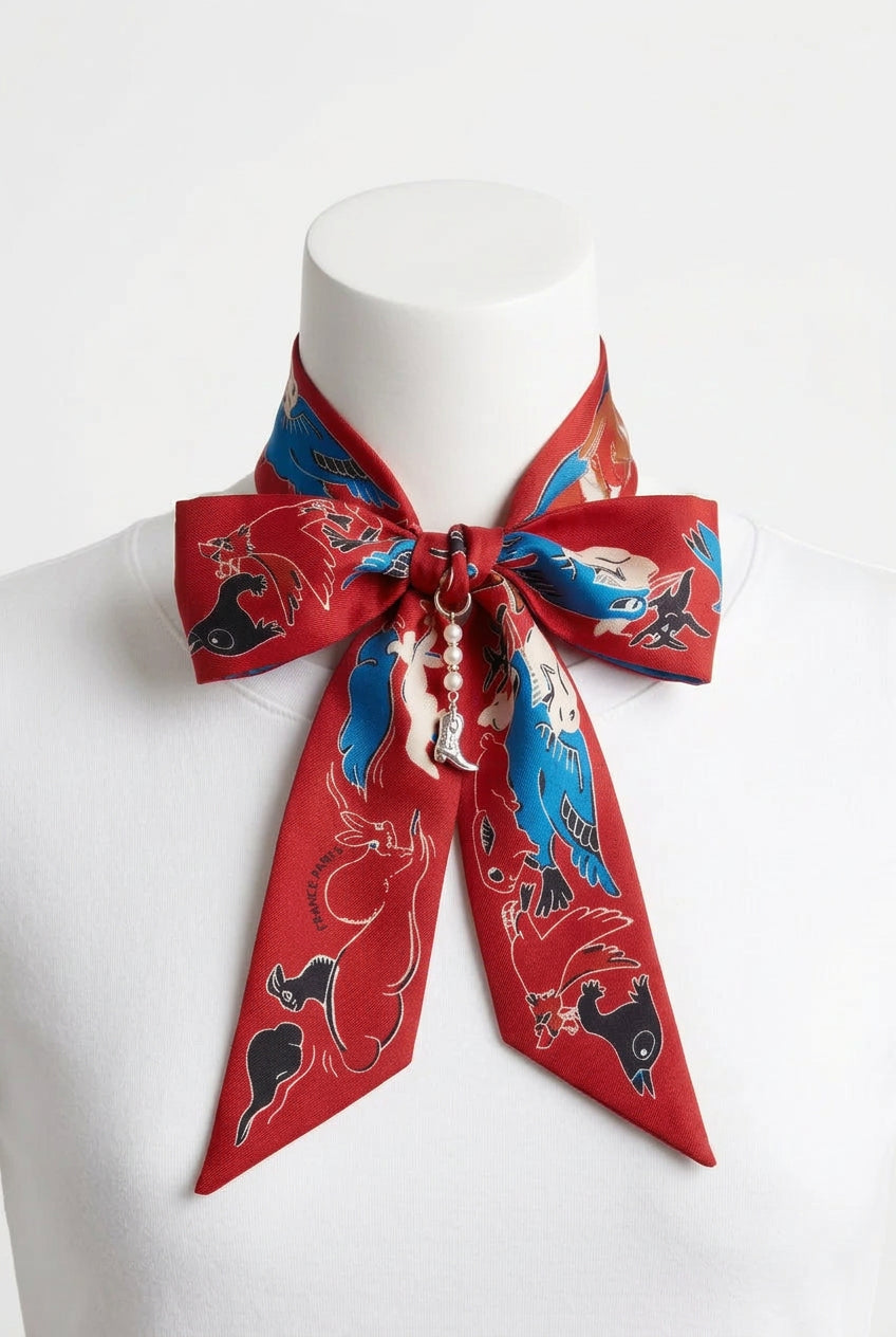 Colorful Animal Twilly with Charms
