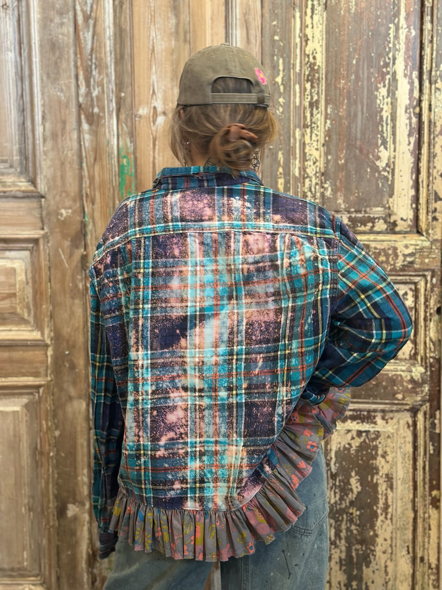 Large Ruffled Flannel
