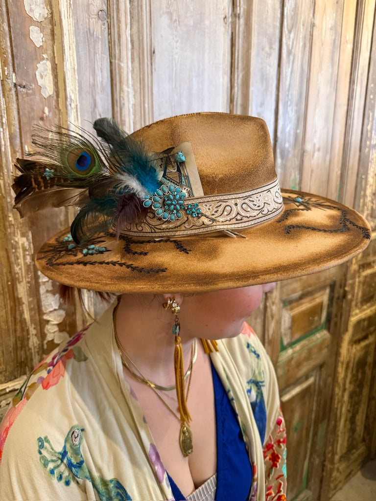 Burned Flower Hat