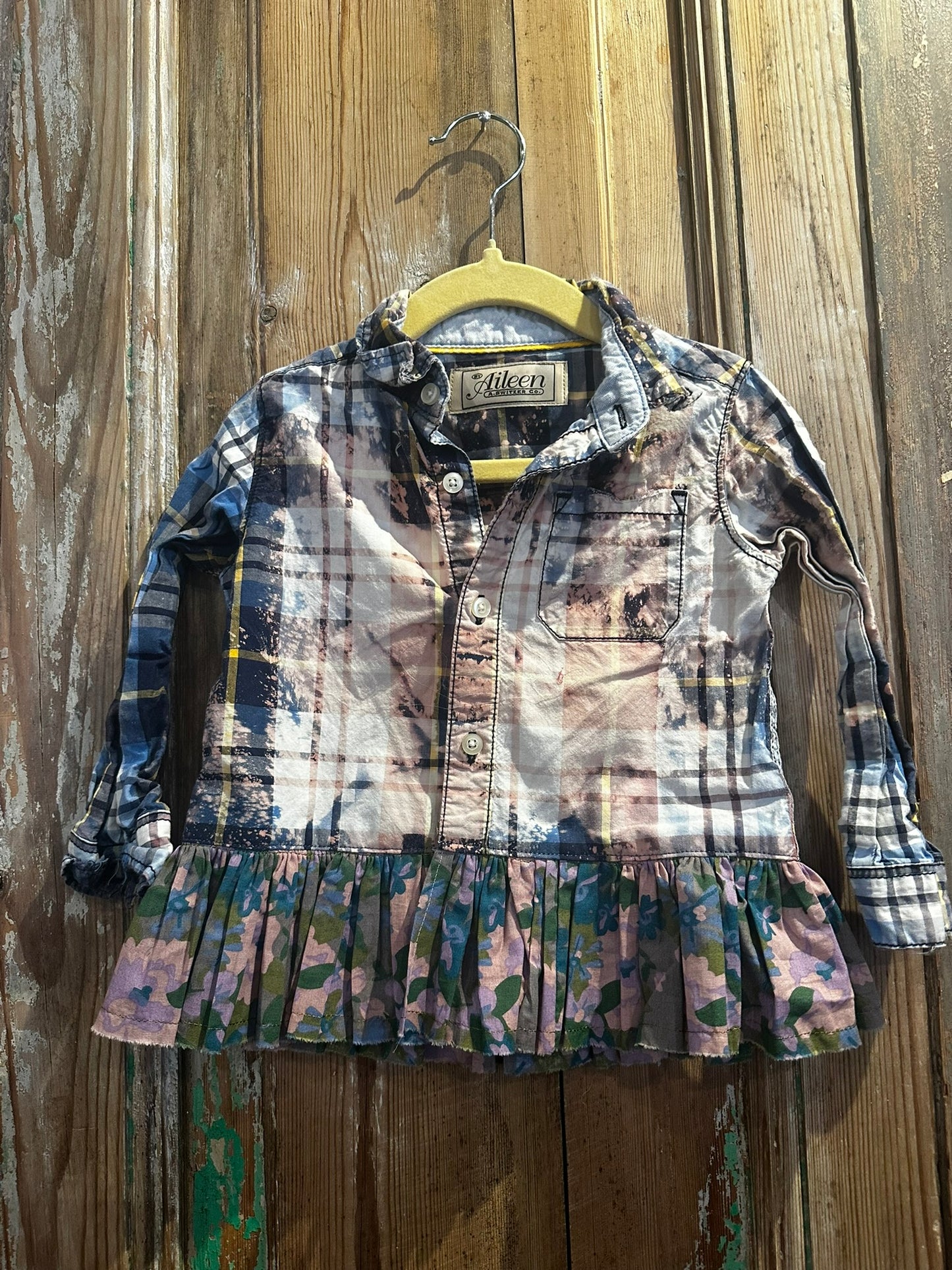 2T Ruffled Plaid