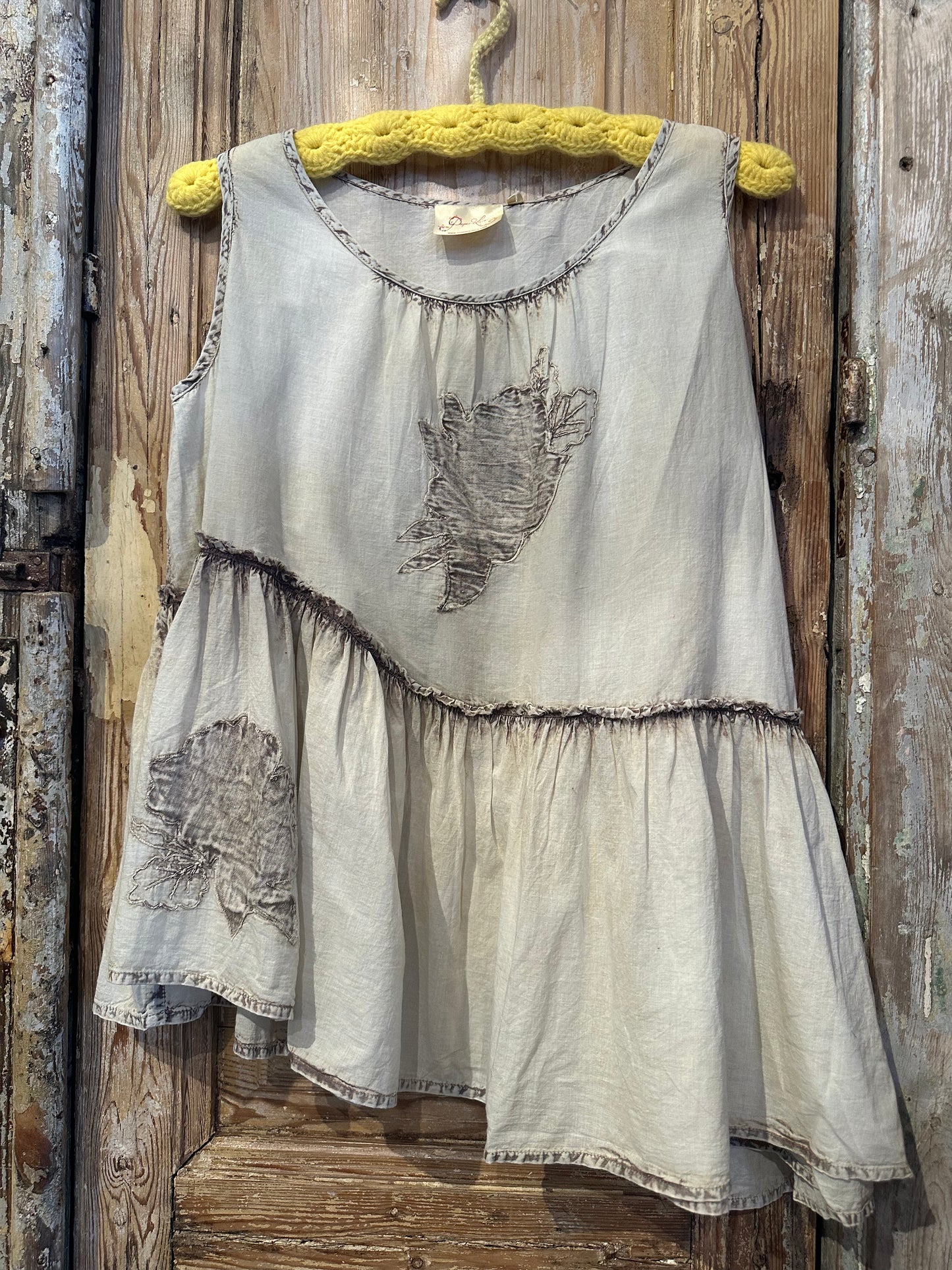 Tone on Tone Embroidery Tank