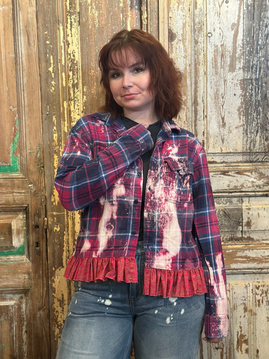 Large Ruffled Flannel