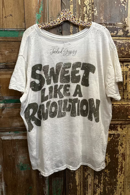 Worn and Weathered Tee - Eat Cake